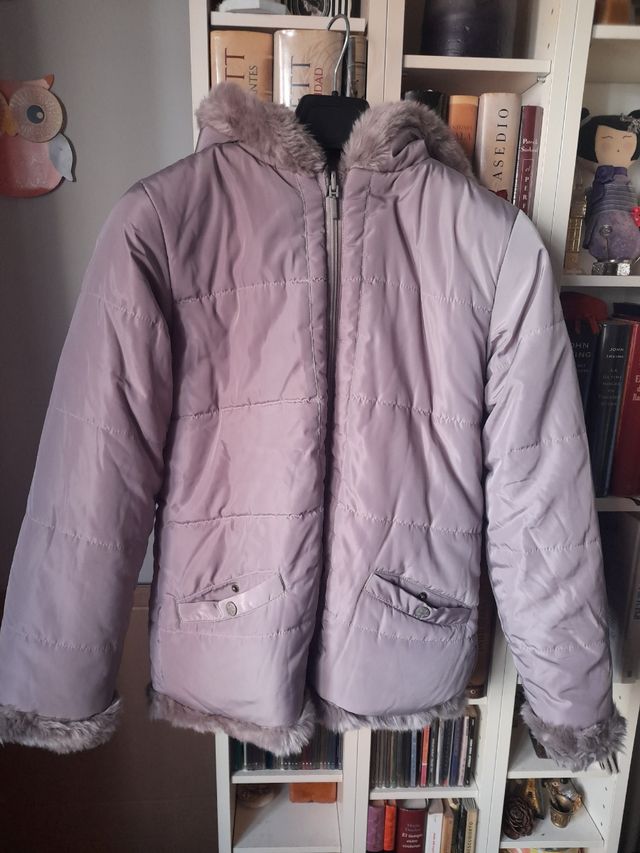 Abrigo reversible niña. Para 8/10 años.