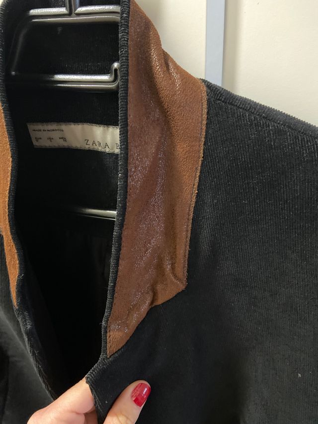 Americana de pana negra