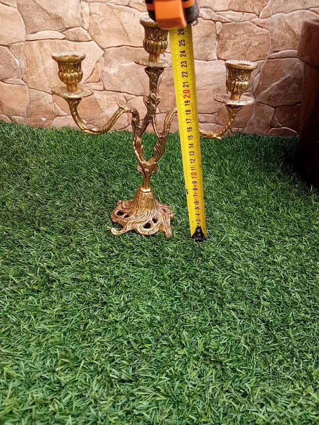 2 CANDELABRO ANTIGUO