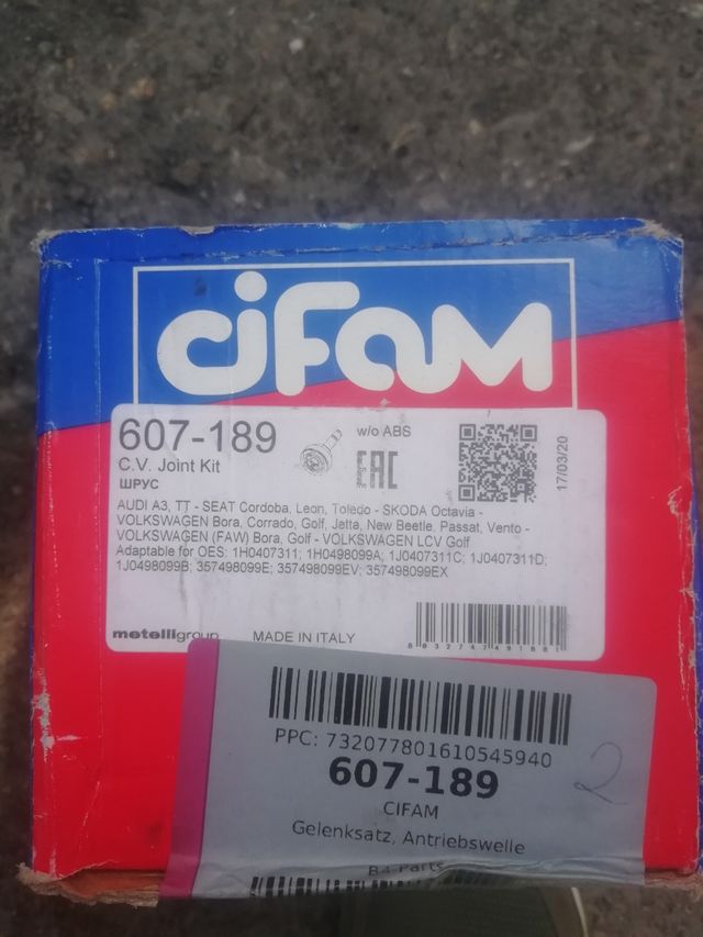 Kit Juntas Homocinetica delanteras