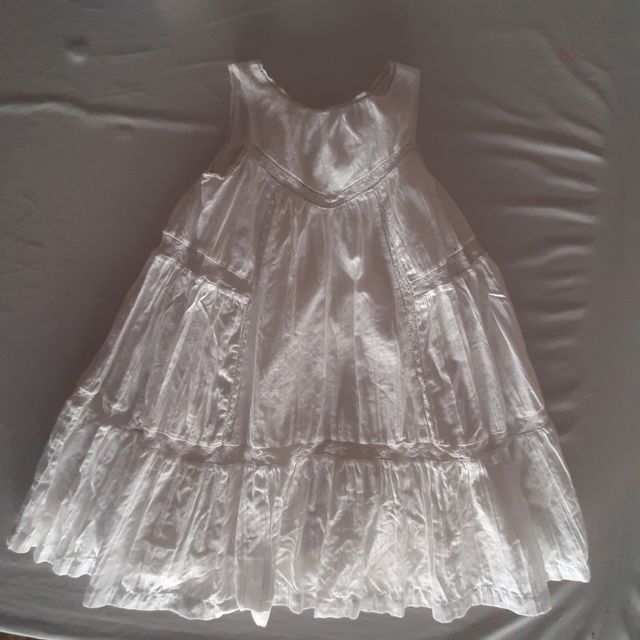 Vestido blanco niña talla 6 años