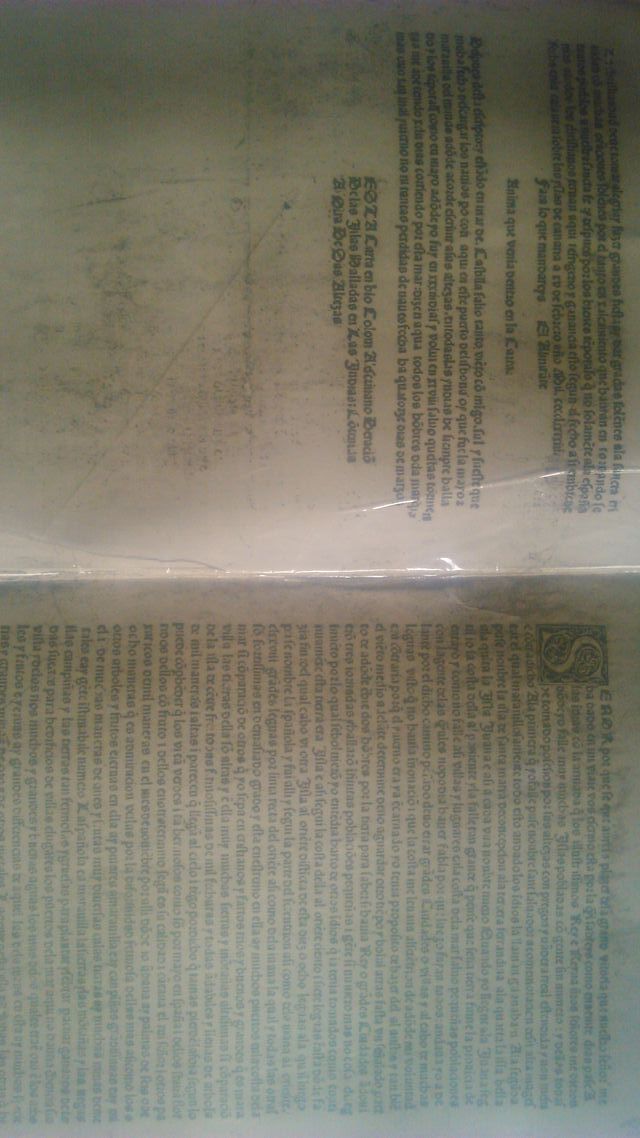 COPIA DE LA PRIMERA CARTA DE COLON.