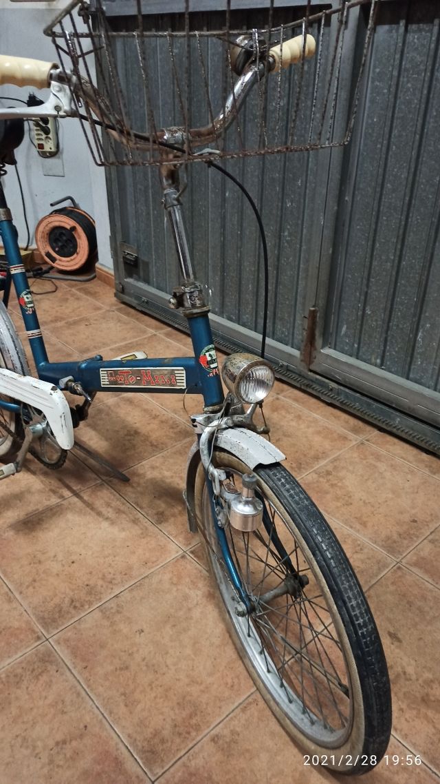 bicicleta antigua plegable automini