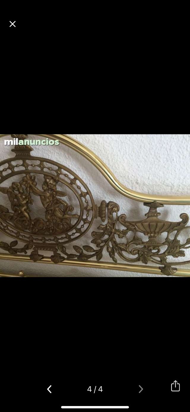 Cabecero de latón lacado