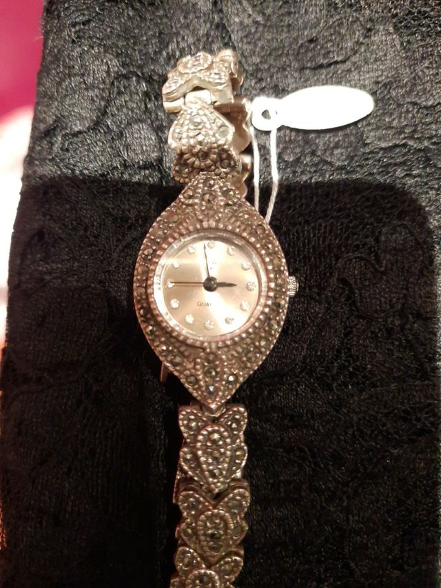 reloj joya plata mujer antiguo