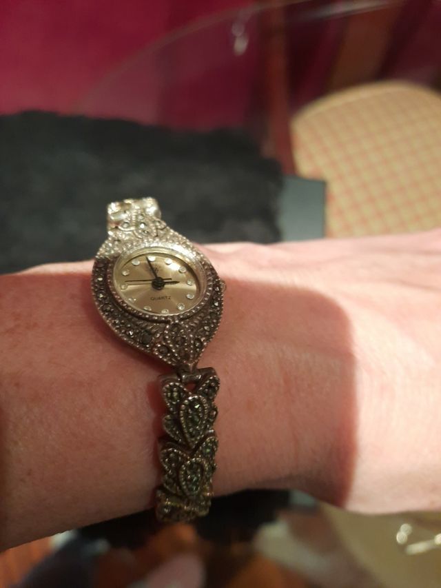 reloj joya plata mujer antiguo