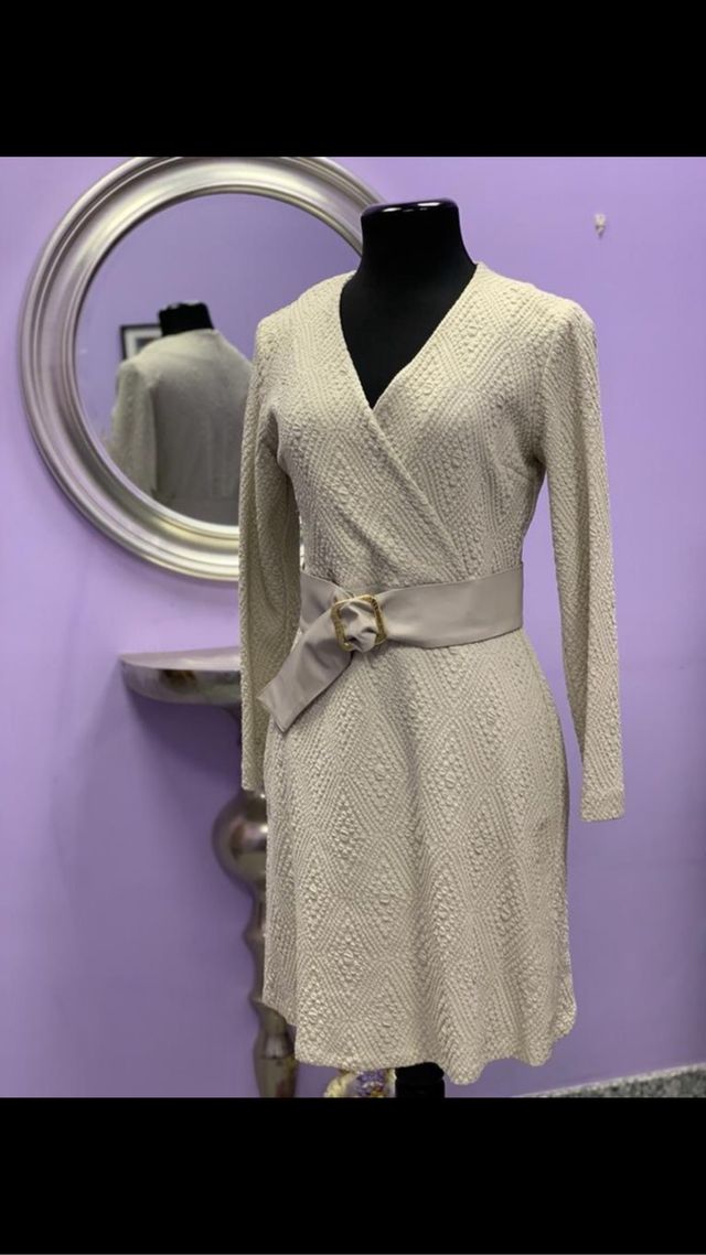 Vestido de invierno beig