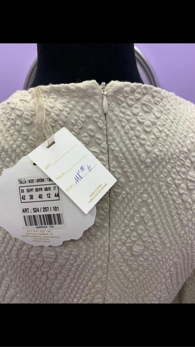 Vestido de invierno beig