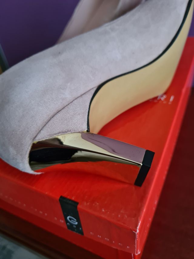 Zapatos Angari salón ante nude