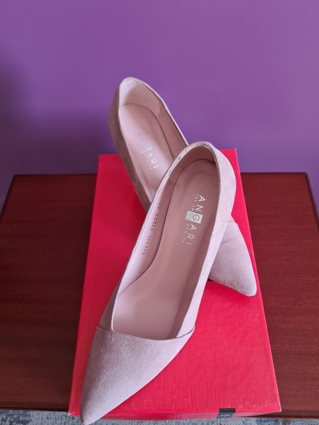 Zapatos Angari salón ante nude