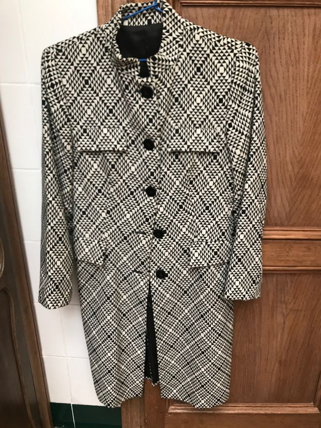 Cappotto Zara bianco (beige) e nero