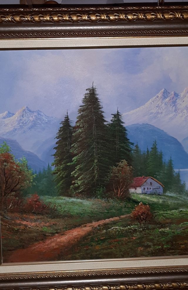 CUADRO AL ÓLEO FIRMADO VINTAGE