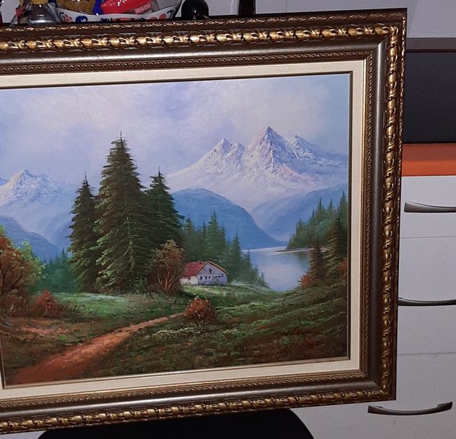 CUADRO AL ÓLEO FIRMADO VINTAGE