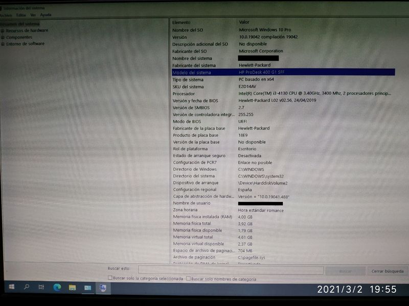 Vendo ordenador HP ProDesk 400 G1 SFF con Windows afbeelding 2