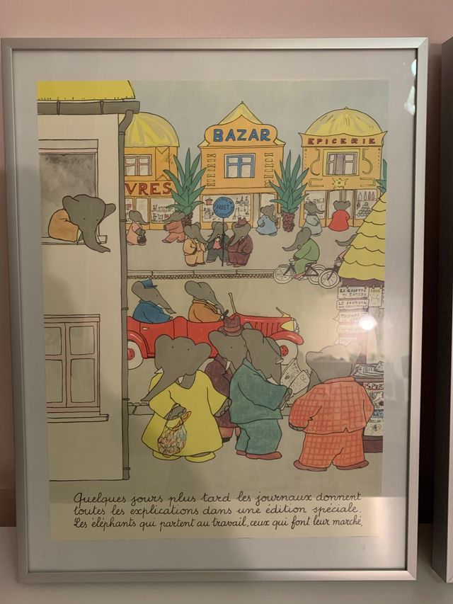 Juego Cuadros infantiles de babar