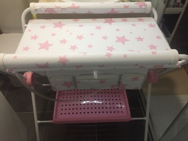 Bañera cambiador plegable