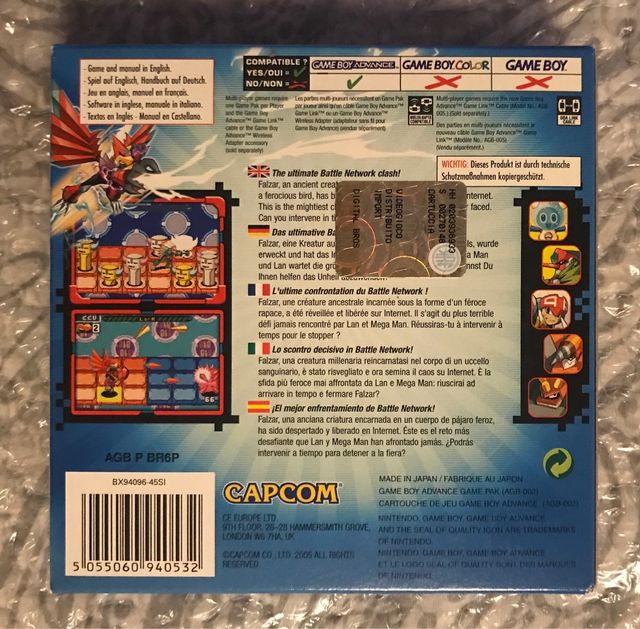 [GBA] MEGAMAN BATTLE NETWORK 6 CYBEAST FALZAR NUEV