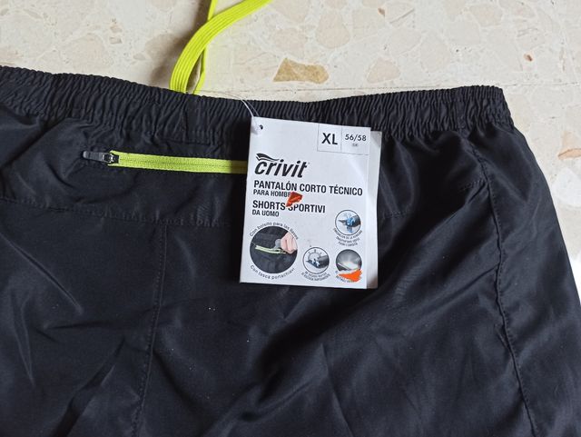 Pantalón técnico corto hombre talla XL
