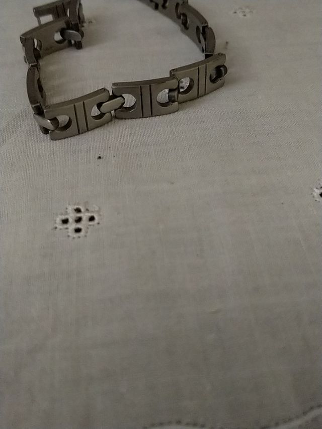 2 pulseras de acero unisex