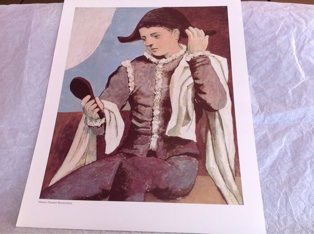 ARLEQUÍN CON ESPEJO. PABLO PICASSO.