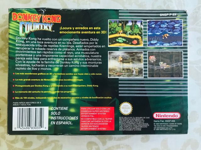 Juego DONKEY KONG COUNTRY