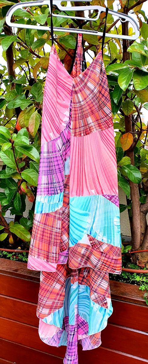 Vestido Nuevo Halter Denny Rose Multicolor M Largo