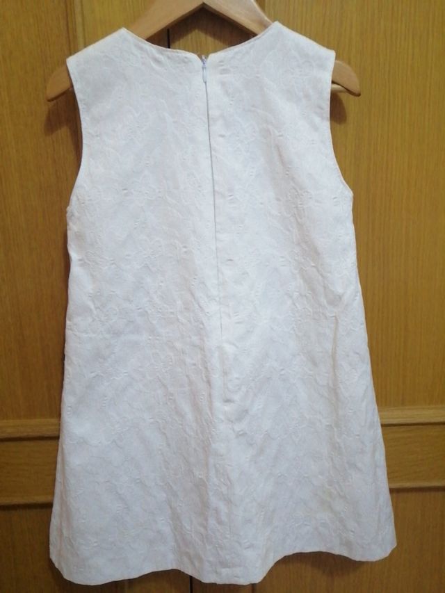 vestido blanco estilo marinero marca Yoedu talla 5