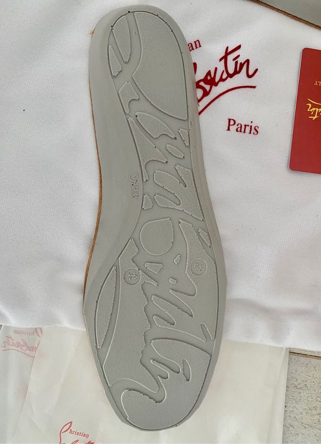 Christian Louboultin Red Runners Trainers