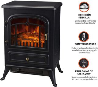 Chimenea eléctrica de segunda mano en Madrid en WALLAPOP