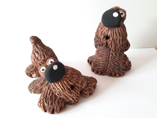 Perritos de cerámica