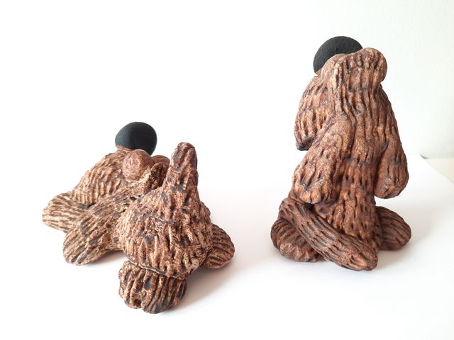 Perritos de cerámica