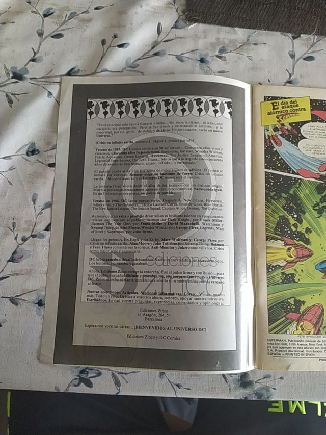cómic Superman DC ediciones Zinco