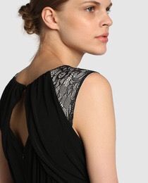 Vestido negro tintoretto