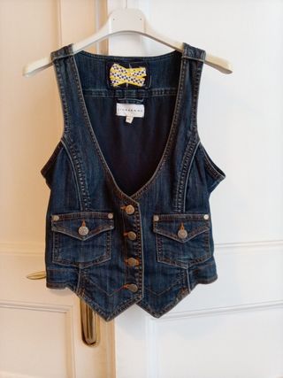 chaleco tejano mujer