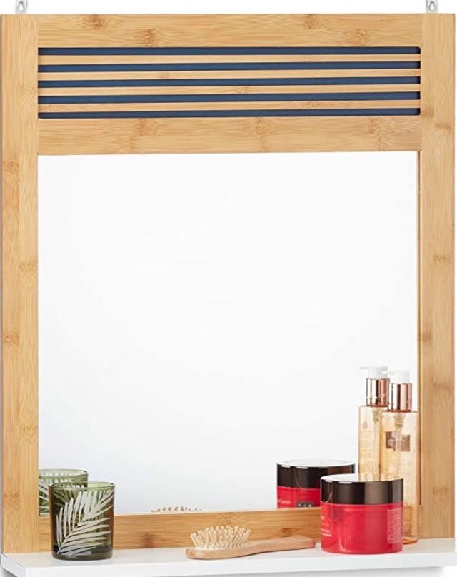 Espejo de baño bambú