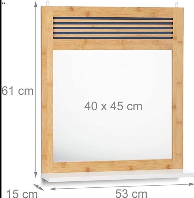 Espejo de baño bambú