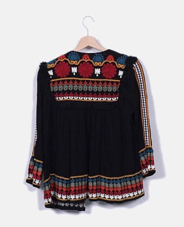 Camisa bordada zara