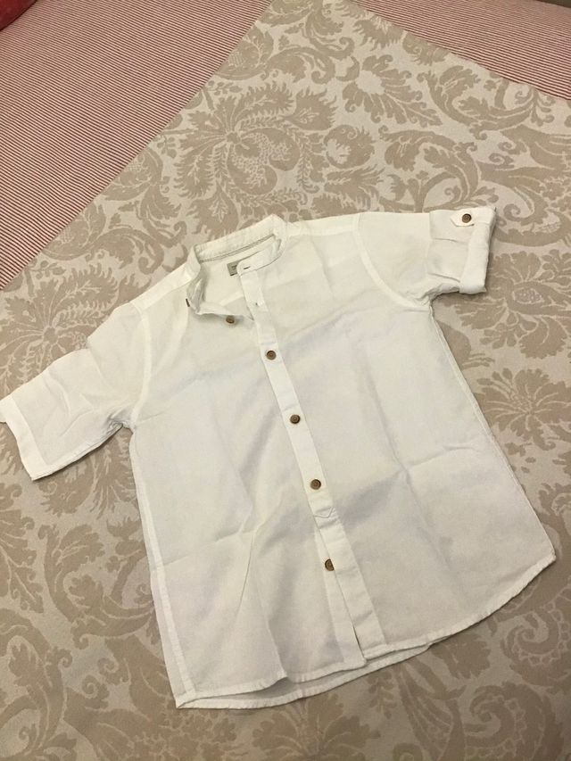 Camisa ibicenca manga corta