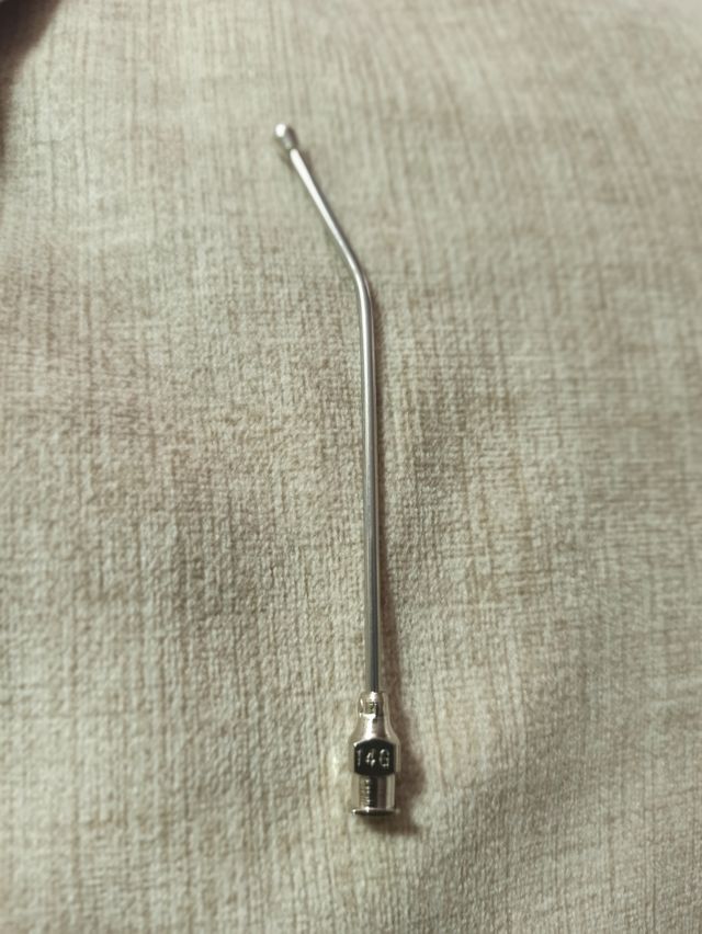 Aguja embuchar Agapornis y ninfas