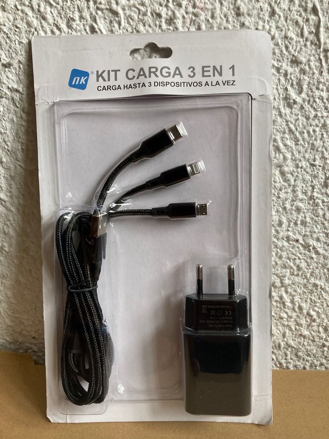 Cargador 3 en 1