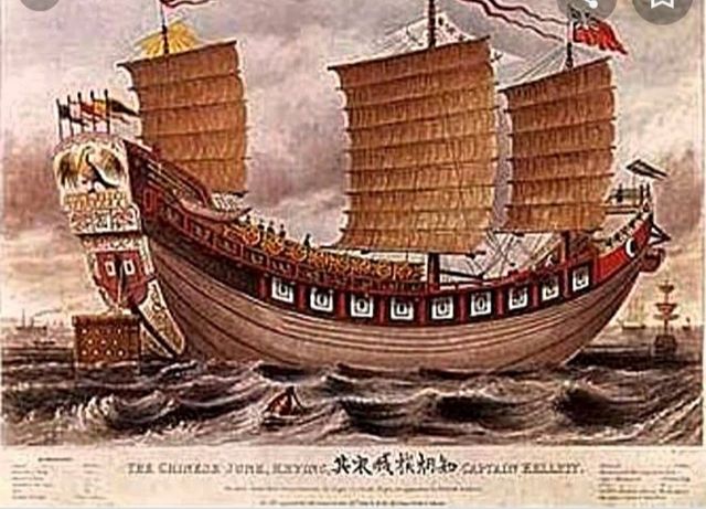 MONEDA Y JARRON CHINO DE NAUFRAGIO.1822."TEK SING"