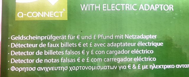 Detector billetes falsos autónomo