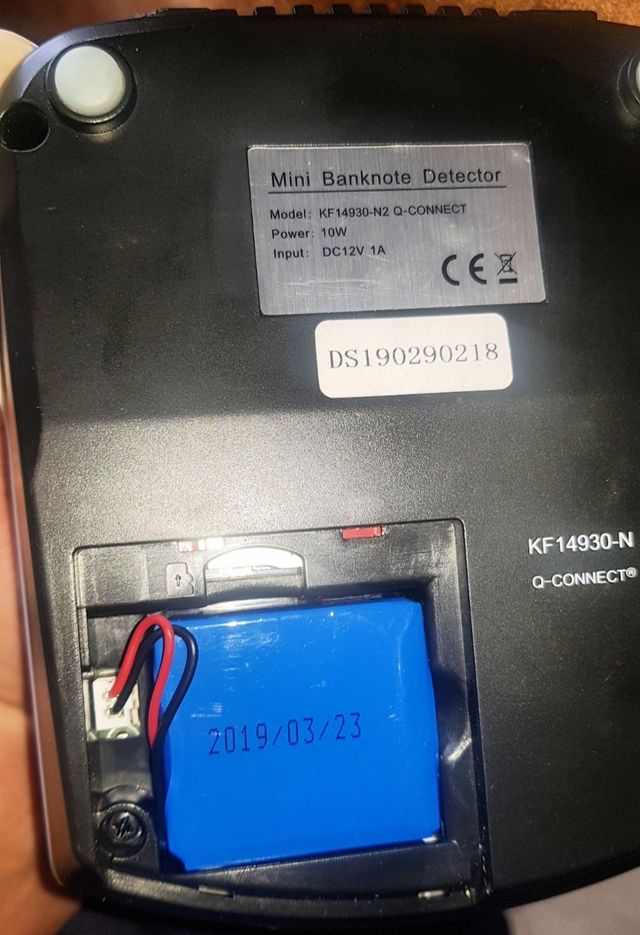 Detector billetes falsos autónomo