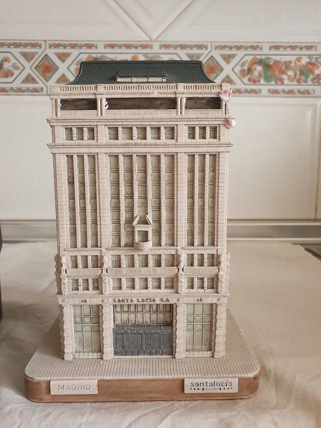 Réplica edificio santalucia y bola del mundo