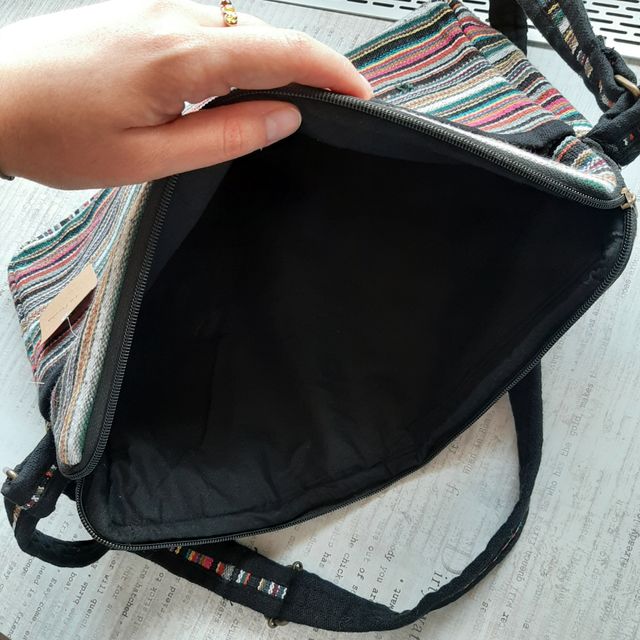 Bandolera de tela escolar