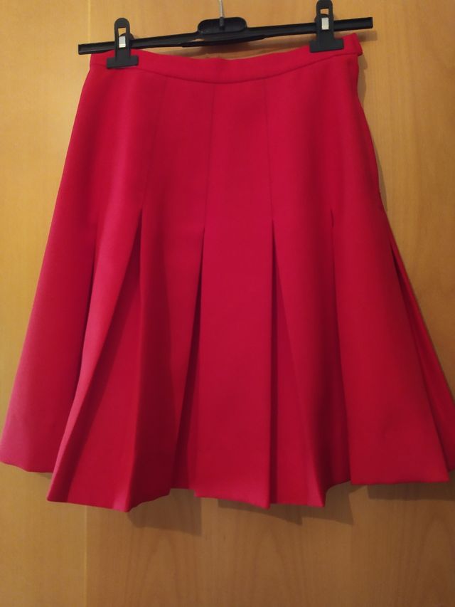 falda roja vintage