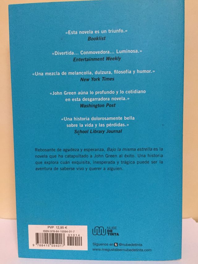 "Bajo la misma Estrella" Jhon Green