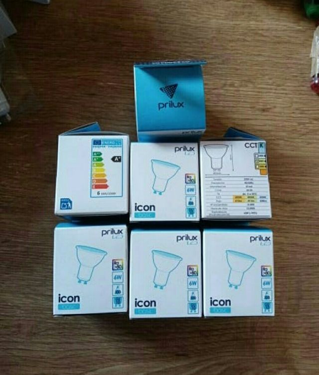 Bombillas Led GU10 luz cálida 5W/ 6W