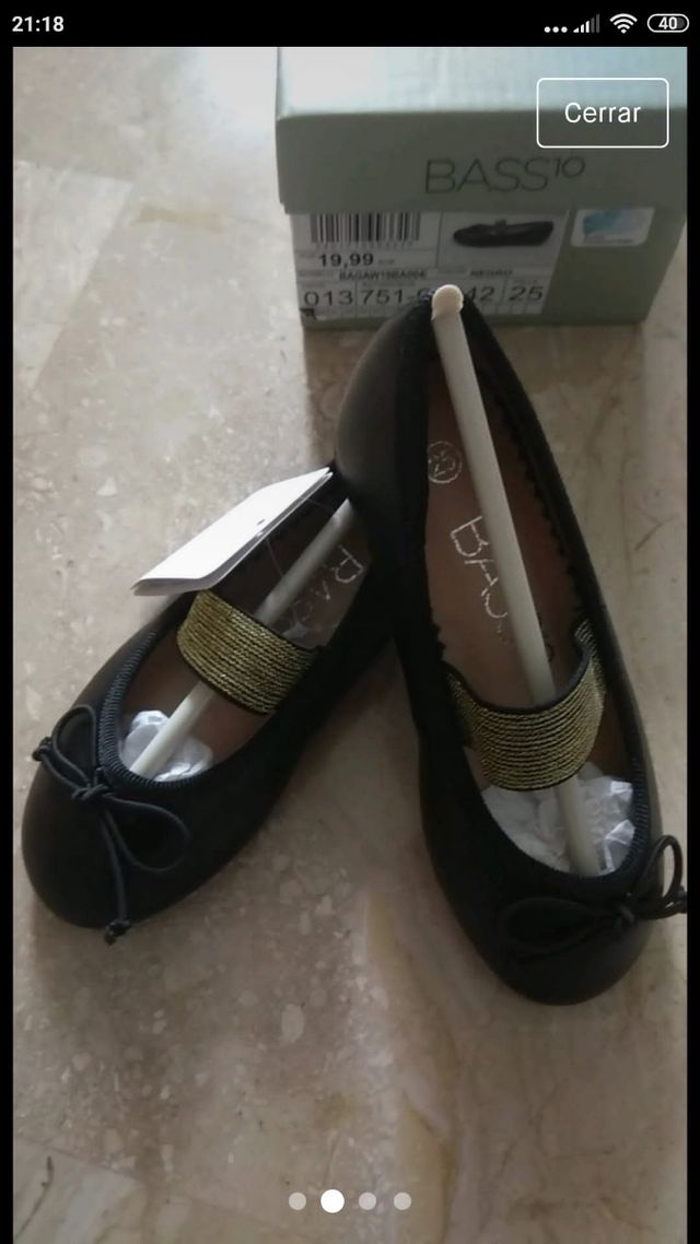 bailarina negra niña talla 25