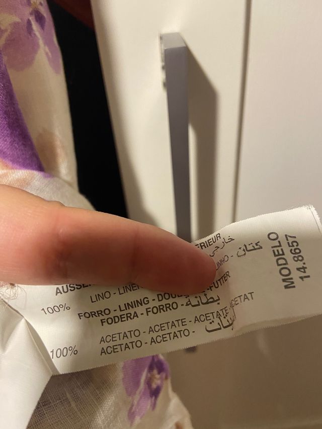 Vestido lino Punt Roma